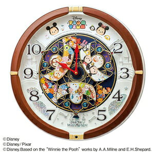 セイコー 掛け時計【ディズニーツムツム】 ディズニーツムツムからくり時計 Disney Time FW588B [FW588B]【返品種別A】