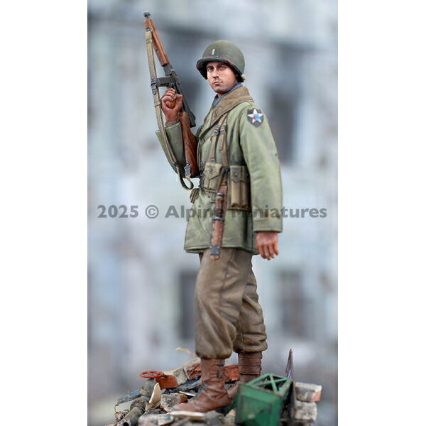 Joshin web 家電とPCの大型専門店のアルパイン 1/16 WWII アメリカ 第2歩兵師団「インディアン・ヘッド師団」【AM16047】 未塗装レジンフィギュア｜アングル2