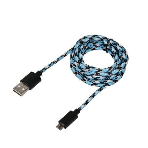 アクラス 【PS4】PS4コントローラー用 HUNTER USBケーブル（2m） アイスブルー [SA...