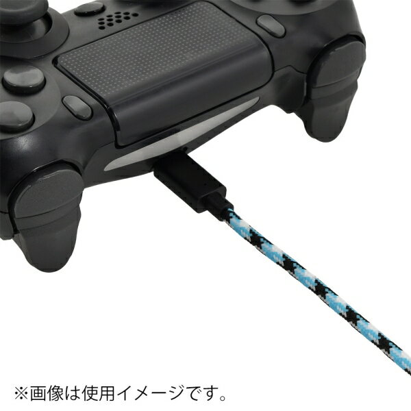 アクラス 【PS4】PS4コントローラー用 HUNTER USBケーブル（2m） アイスブルー [SA...