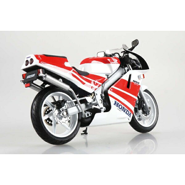 アオシマ（スカイネット） 1/12 完成品バイク Honda NSR250R '89 ロスホワイト×ファイティングレッド 塗装済完成品