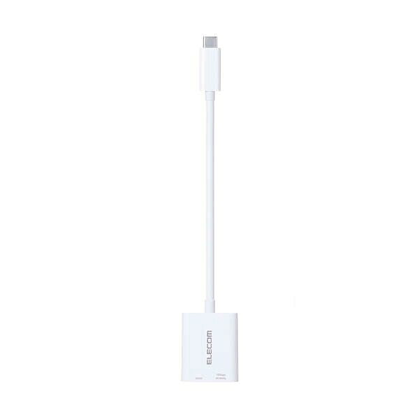 エレコム USB Type-C変換アダプター 2ポート 100W/PD急速充電/4K映像出力/高速データ転送（ホワイト） MPA-C2CPD100WH 3