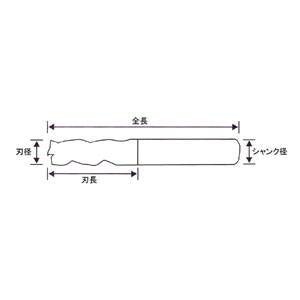 プロチ TIALNコート4枚刃超硬エンドミル16mm PRC-T16M4 PROCHI