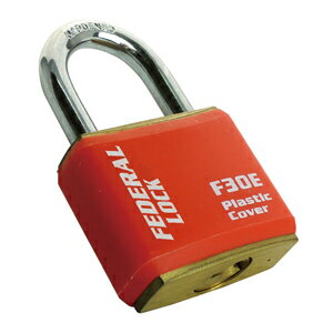フェデラル シリンダー南京錠（幅32.5×高さ28mm・レッド） F30E-R-PFEDERAL