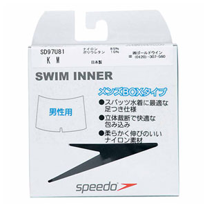 GW-SD97U81-K-Oスピードメンズ水泳用インナー(ブラック・O)SpeedoBOXショーツ