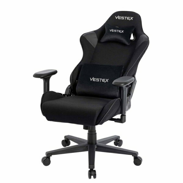 VESTEX(ベステックス) ゲーミングチェア S2シリーズ メッシュファブリックモデル フットレストなし（ブラック） VES-S2BK 3
