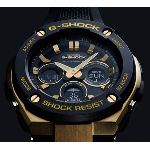 カシオ 【国内正規品】G-SHOCK（ジーショック）　G-STEEL ソーラー電波　メンズタイプ GST-W300G-1A9JF [GSTW300G1A9JF]【返品種別A】