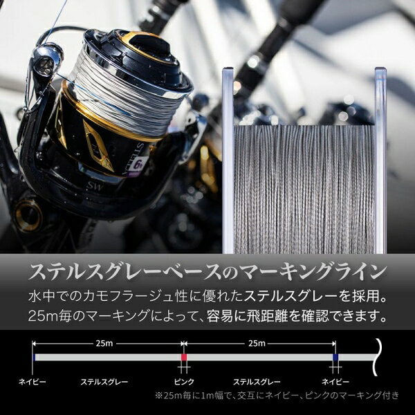 バリバス アバニ キャスティングPE SMP 300m ステルスグレー(12号/最大160lb) アバニ キャスティングPE SMP 300m(12ゴウ/160lb) VARIVAS スーパーマックスパワー PEライン 3