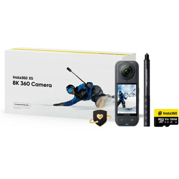 Insta360 アクションカメラ「Insta360 X5」スノーボードキット CINSAAHA-X581 Insta360 X5 Snowboard Bundle