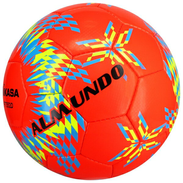 ミカサ サッカーボールALMUNDO 検定球5号 手縫い（オレンジ） FT552D-O