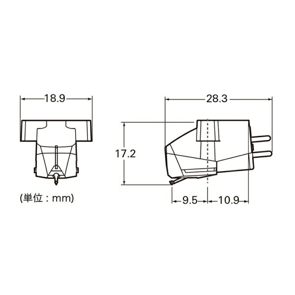 オーディオテクニカ VM型カートリッジ（MM型相当） AT-VM95EBK audio-technica