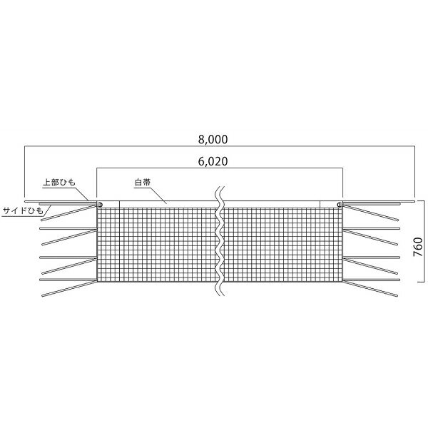 カネヤ NBAバドミントンネット N15 KNY-K5201