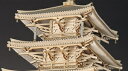 ウッディジョー 1/75 木製模型 法隆寺 五重の塔（レーザーカット加工） 木製組立キット 3
