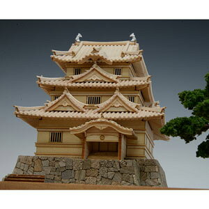 ウッディジョー 1/150 木製模型 宇和島城 木製組立キット
