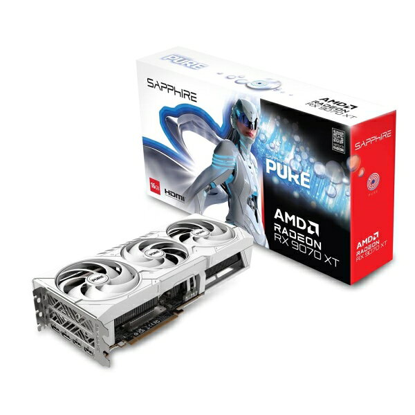 SAPPHIRE｜サファイア SAPPHIRE PURE Radeon RX 9070 XT GAMING OC 16GB グラフィックボード（ホワイト） PURERX9070XT16GB 2