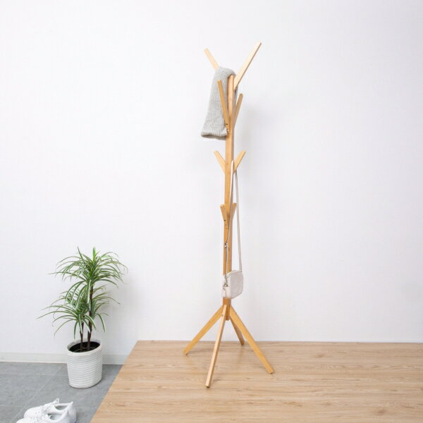 クロシオ Bamboo ポールハンガー(ナチュラル) 23551(クロシオ) 環境にやさしくサステナブルな竹材 サイズ(約):幅39×奥行38×高さ168cm [23551クロシオ] [2]