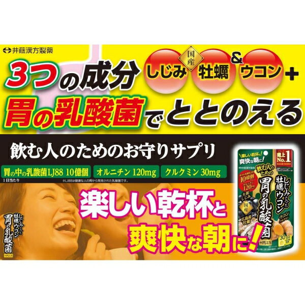 しじみの入った牡蠣ウコン胃の乳酸菌PLUS　90粒 井藤漢方製薬 シジミカキウコンイ...