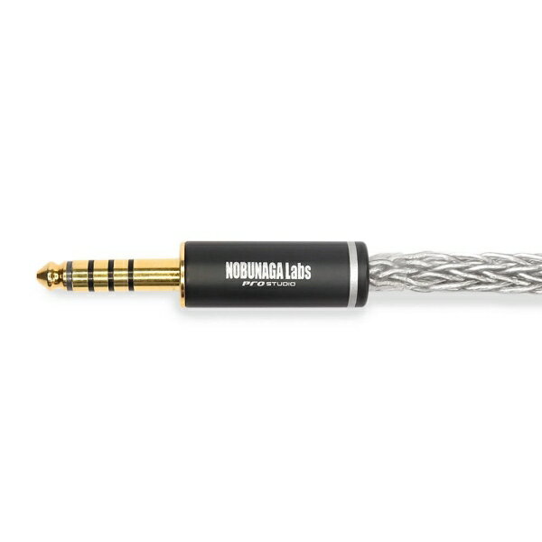 ノブナガラボ ヘッドホンリケーブル(1.8m)【3.5mm2極ストレート×2⇔4.4mm5極バラン...