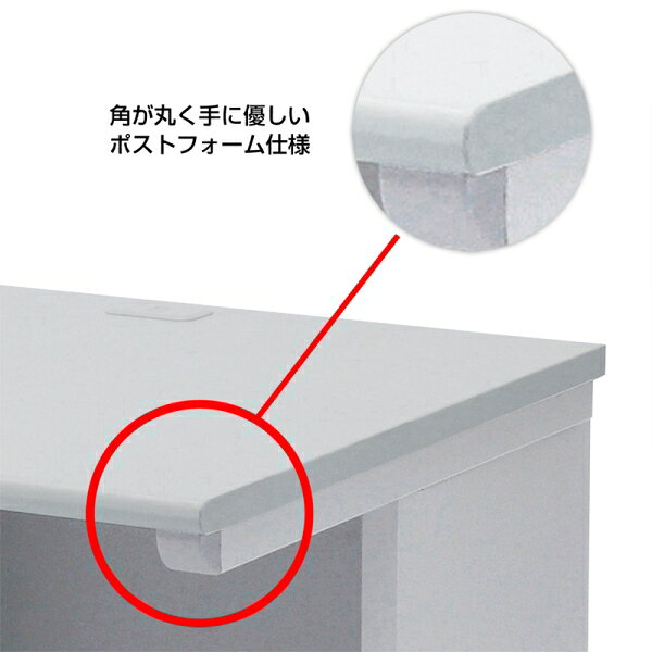 サンワサプライ オフィスデスク(幅800×奥行700×高さ700mm) SH-FD870 パソコンデスク シンプル 幅80cm [SHFD870] [2]