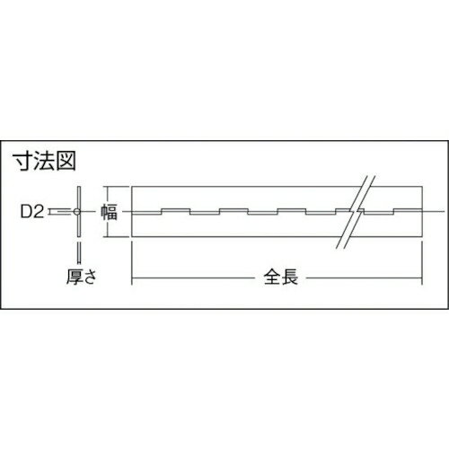 トラスコ中山 ステンレス製長蝶番 厚さ0.8mmX幅25mmX全長1000mm THS-0825-1000 トラスコ中山 2