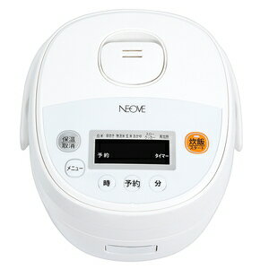 NEOVE マイコン炊飯ジャー（3合炊き）　ホワイト RRS-AM30WT NEOVE 炊飯器　一人暮...