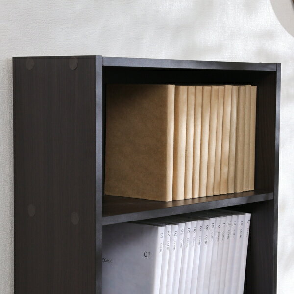 不二貿易 BDラック BOOK＆DVD(ブラウン・幅418×奥行185×高さ890mm) 81398(フジボウ...