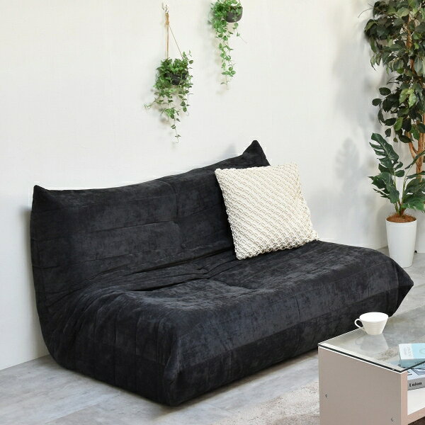 B.Bファニシング 2人掛けソファ(ブラック) Camellia ONSF0403FABLK [ONSF0403FABLK] [2]