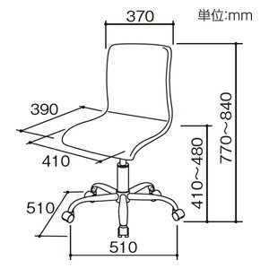 ナカバヤシ OAカジュアルチェア(ベージュ) DFC101BE