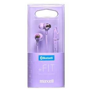 マクセル Bluetooth対応ダイナミック密閉型カナルイヤホン（パープル） MXH-BTC110...