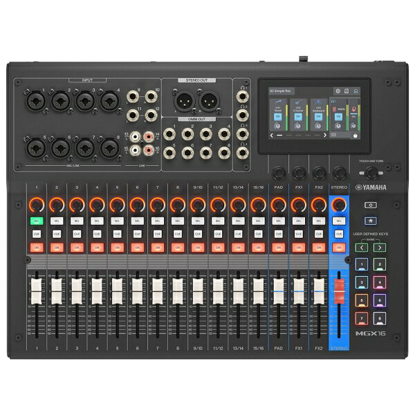 Joshin web 家電とPCの大型専門店のヤマハ 22チャンネルデジタルミキシングコンソール（ブラック） MGX16-B YAMAHA MGXシリーズ｜アングル3