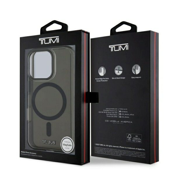 innoTech iPhone 16 Pro用 MagSafe対応 PC/TPU ケース（ブラック） TUMI HC TRANSP...