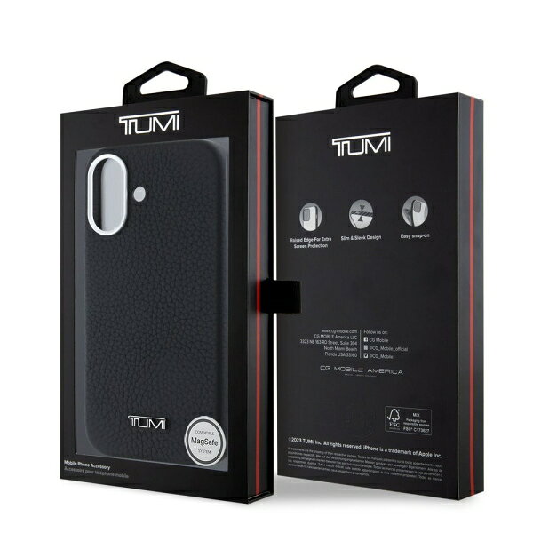 innoTech iPhone 16 Pro Max用 MagSafe対応 レザーケース（ブラック） TUMI HC GRA...