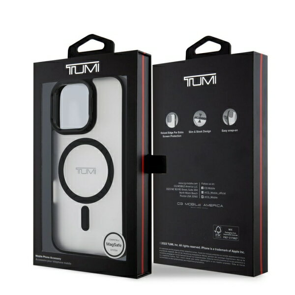 innoTech iPhone 16 Pro用 MagSafe対応 PC ケース（ブラック） TUMI HC MAGSAFE FR...