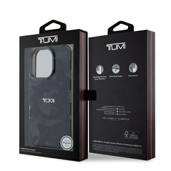innoTech iPhone 16 Pro用 MagSafe対応 PC/TPU ケース（ブラック） TUMI HC DOUBLE...