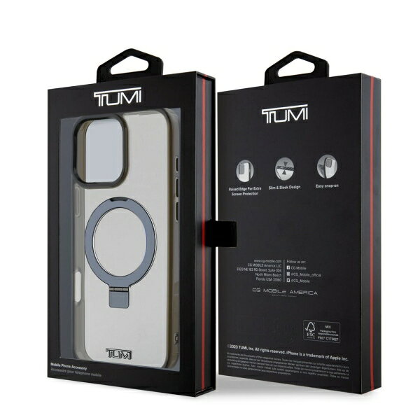 innoTech iPhone 16 Pro用 MagSafe対応 PC/TPU ケース（ホワイト） TUMI HC MAGSAF...