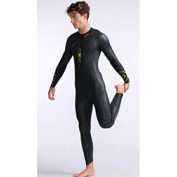 2XU ��� �ȥ饤���������ѥ����åȥ�����P:1 �ץ��ڥ륦���åȥ����ġ�BLK/AMB����������S�� MW4991C-BLK/AMB-S 2XU Propel:1 Wetsuit 2XU�ʥġ��������ॺ���桼��