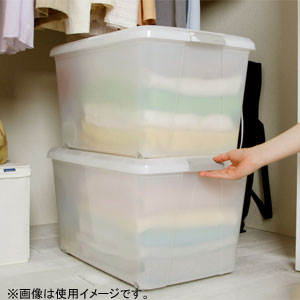 アイリスオーヤマ 収納ボックス フタ付き 収納ケース　幅38×奥行55×高さ33cm N-550...