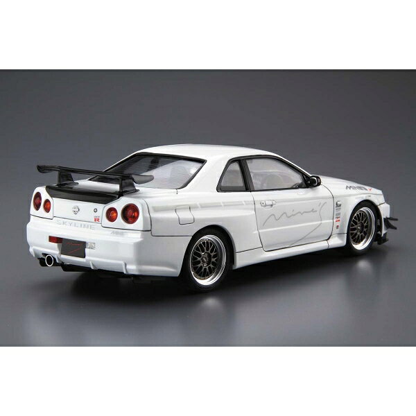 Joshin web 家電とPCの大型専門店のアオシマ 1/24 ザ・チューンドカー No.34 マインズ BNR34 スカイラインGT-R ’02（ニッサン） プラモデル｜アングル2