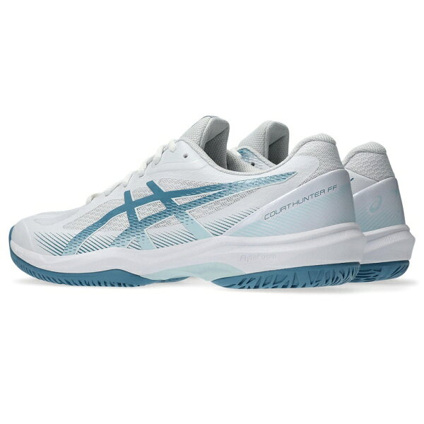 Joshin web 家電とPCの大型専門店のアシックス メンズ バドミントンシューズ COURT HUNTER FF（White/Saba Blue・サイズ：26.0cm） 1071A111-103-26.0 asics｜アングル3