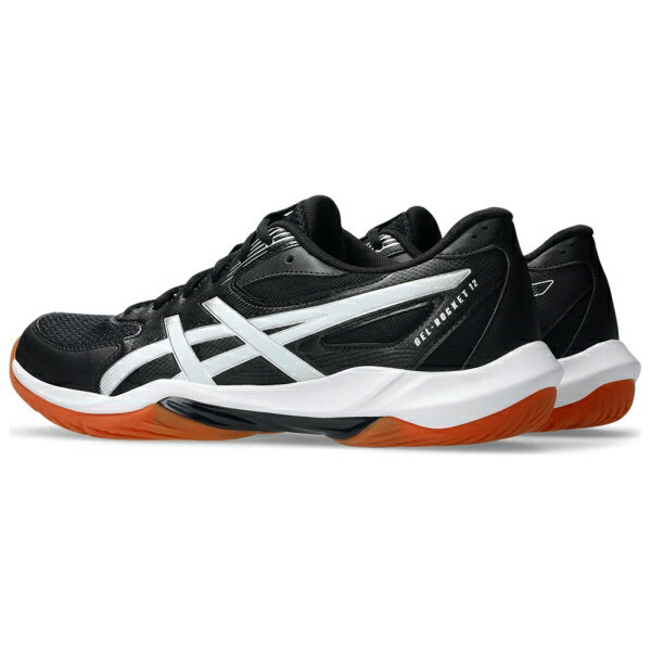 アシックス ユニセックス バレーボールシューズ GEL-ROCKET 12（BLACK/WHITE・サイ...