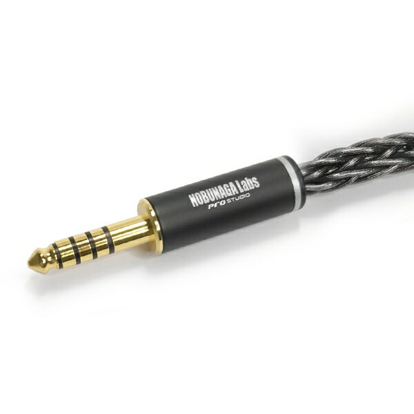 ノブナガラボ ヘッドホンリケーブル(1.8m)【3.5mm2極モノラルミニ×2⇔4.4mm5極バラ...