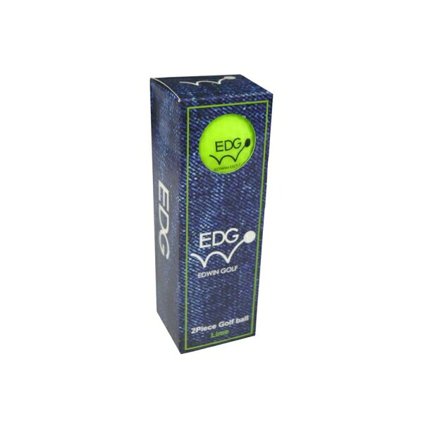 EDWIN ゴルフボール 12球入り（ライム） EDBA-3776-12P-LM エドウィン