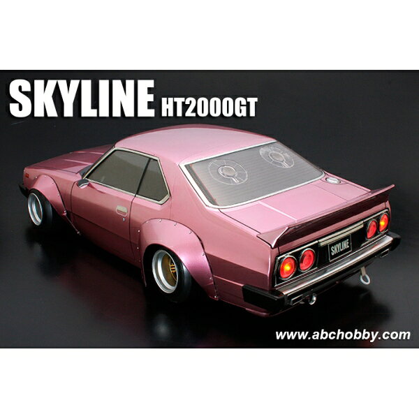 Joshin web 家電とPCの大型専門店のABCホビー 【再生産】1/10 電動RCカー用ボディ バリバリCUSTOM！！ ： ニッサン・スカイライン HT2000GT（C210）ワークスオーバーフェンダー Ver1【67167】 ラジコン用｜アングル3