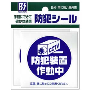 豊光 防犯シールM　(カメラ)　2枚入 BS-813 TMC [BS813トヨミツ]