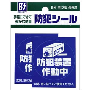豊光 防犯シールS　(カメラ)　2枚入 BS-816 TMC [BS816トヨミツ]