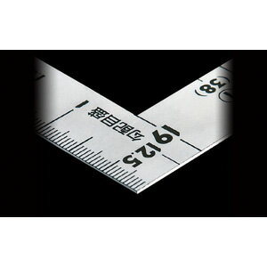 シンワ測定 曲尺 ツーバイフォー 2×4/1尺 5寸 併用目盛19mm巾(シルバー) 10056