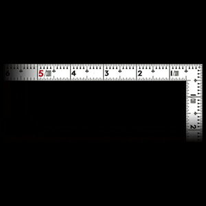 シンワ測定 曲尺同厚 ホワイト 1尺/30cm 併用目盛 名作 11105