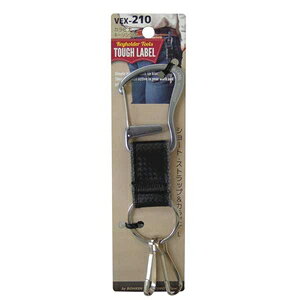 タフレーベル カラビナ キーリング付 L(チタン) VEX-210TOUGHLABEL TOUGH LABEL