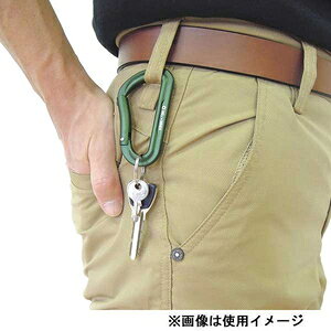 Joshin web 家電とPCの大型専門店のMILI BINER ミリタリーカラビナ(グリーン・8mm) MCB-9MILIBINER｜アングル2