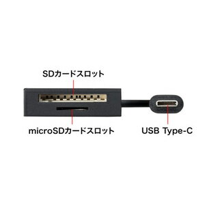 ����掠�ץ饤 USB Type C����ܥϥ� �ʥ����ɥ꡼�����դ����֥�å�) USB-3TCHC16BK SANWA SUPPLY